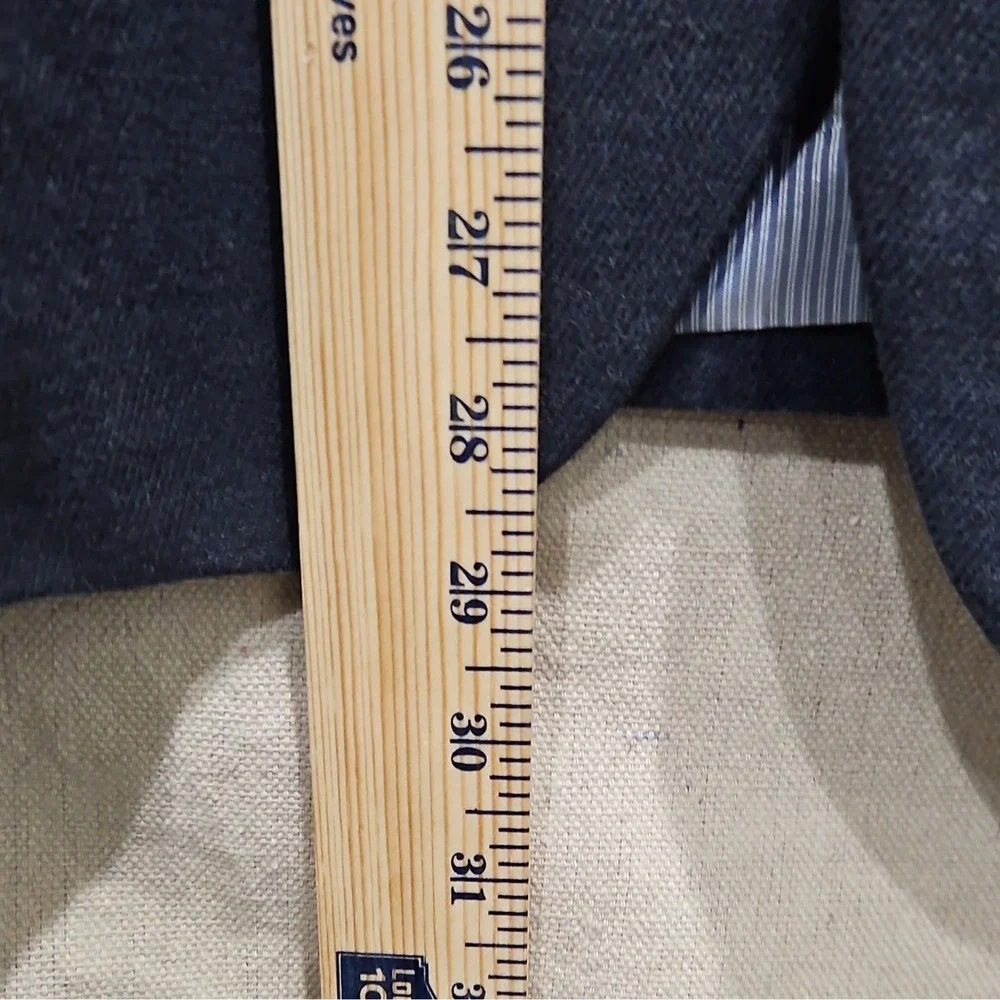 Banana Republic 40R Blue Solid Slim Fit Stretch Twill Blazer 2-Button Notch